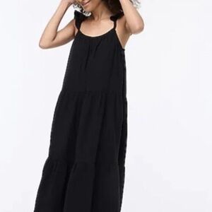 J. Crew Elegant Black Maxi Dress